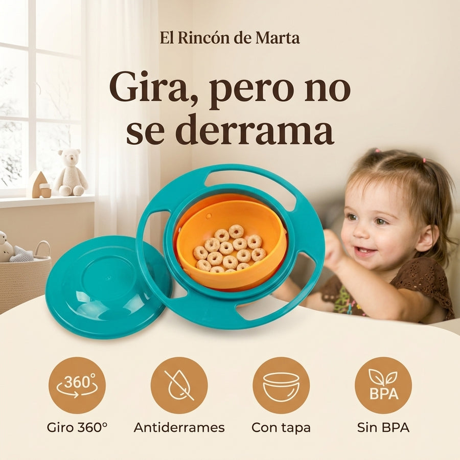 Plato Giratorio 360° Antiderrames para Bebé