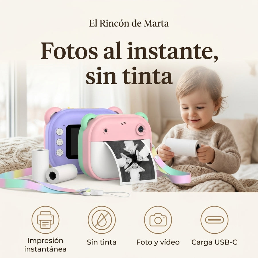 Cámara Infantil de Fotos Instantáneas