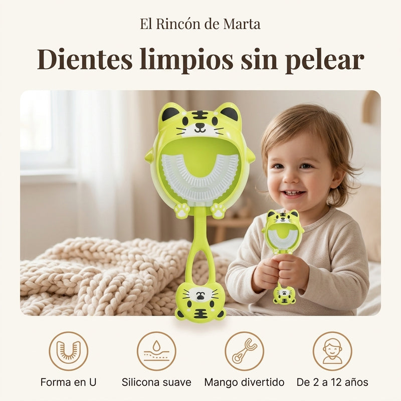 Cepillo de Dientes Infantil en U 360°