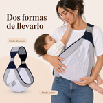 Portabebés Transpirable Ajustable para Bebé — Gris