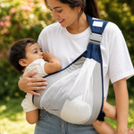 Portabebés Transpirable Ajustable para Bebé — Gris