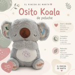 Osito Koala con Luz y Sonido | Peluche Relajante para Bebé