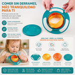 Plato Giratorio 360° Antiderrames para Bebé — Sin Manchas Garantizado