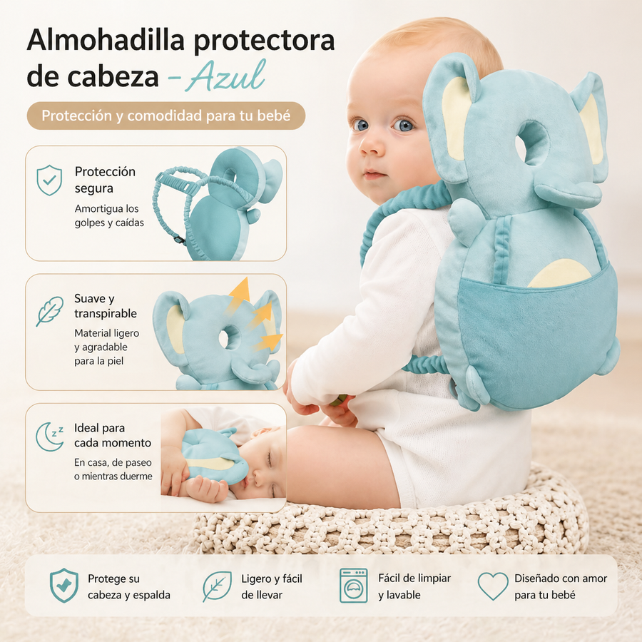Mochila Protectora Anticaída para Bebé — Primeros Pasos Seguros