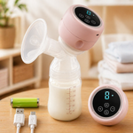 Extractor de Leche Eléctrico Silencioso — Pantalla LED y Batería USB-C