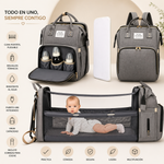 Mochila Maternidad 5 en 1 con Cuna Plegable — Monstyle