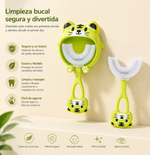 Cepillo de Dientes Infantil en U 360° — Silicona Suave para 2-12 años