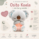 Osito Koala con Luz y Sonido | Peluche Relajante para Bebé