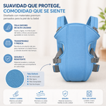 Portabebés Ergonómico 3 en 1 — El que cuida tu espalda y a tu bebé a la vez