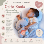 Osito Koala con Luz y Sonido | Peluche Relajante para Bebé