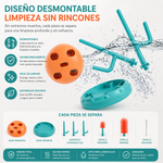 Kit Limpieza Biberones 6 piezas con Base Organizadora — Sin BPA