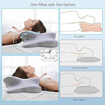 Almohada cervical viscoelástica diseño mariposa GRIS - additional image 5