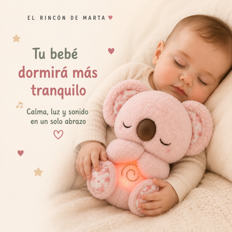 Osito Koala con Luz y Sonido | Peluche Relajante para Bebé