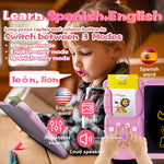 Pizarra Educativa 2 en 1 con Tarjetas en Español e Inglés – 224 Tarjetas - additional image 1
