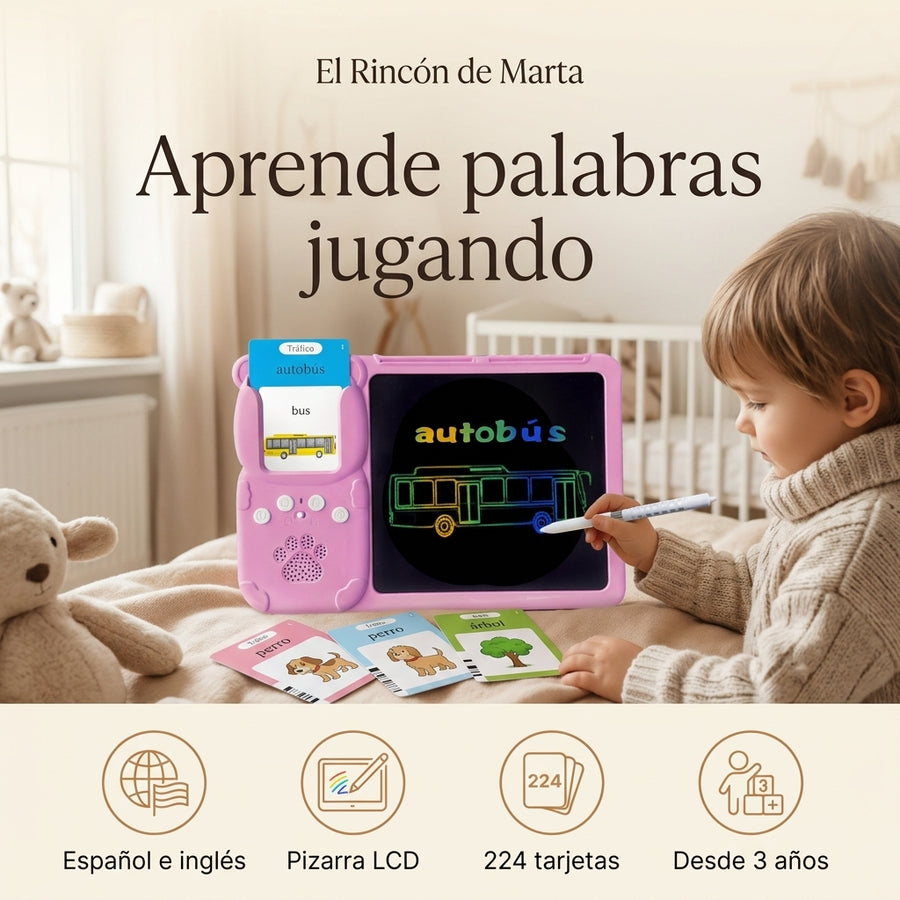 Pizarra Educativa Bilingüe 2 en 1