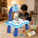 Mesa Infantil de Dibujo con Proyector — Azul