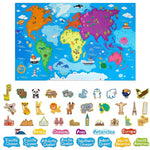 Mapa Mundial Educativo de Fieltro