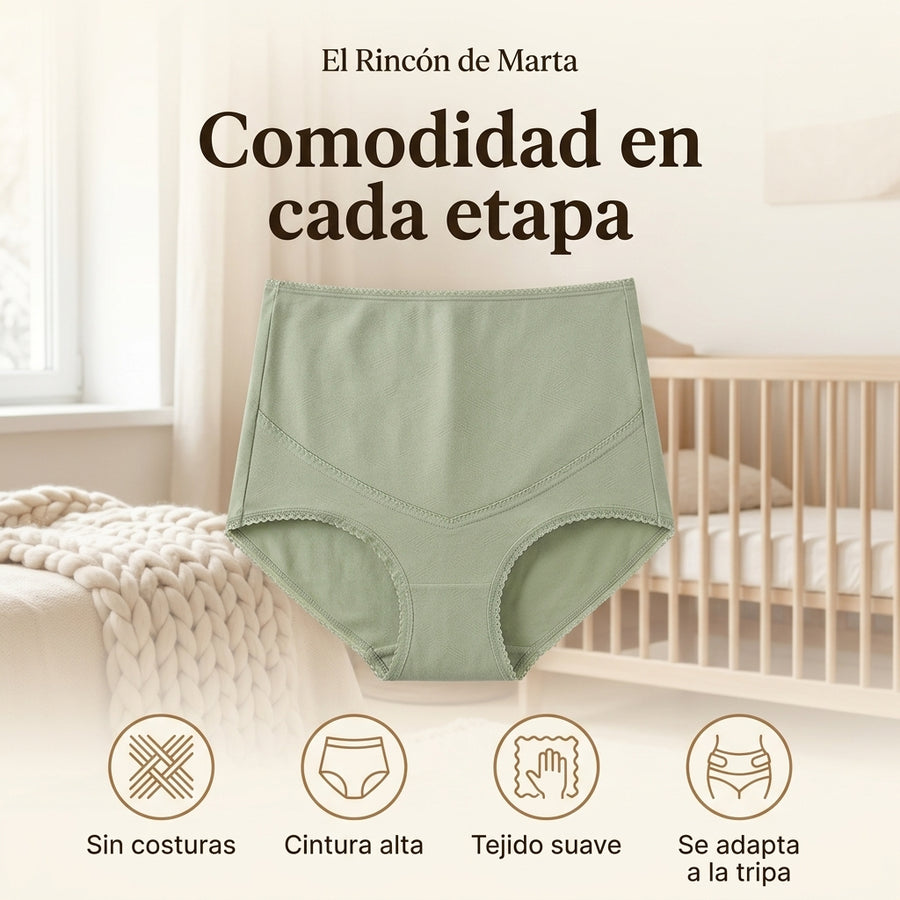 Braga Premamá Sin Costuras de Cintura Alta