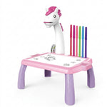 Mesa Infantil de Dibujo con Proyector — Unicornio