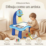 Mesa Infantil de Dibujo con Proyector — Azul