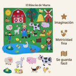 Juego Educativo de Granja en Fieltro