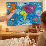 Mapa Mundial Educativo de Fieltro