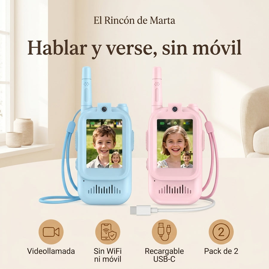 Walkie Talkies Infantiles con Videollamada